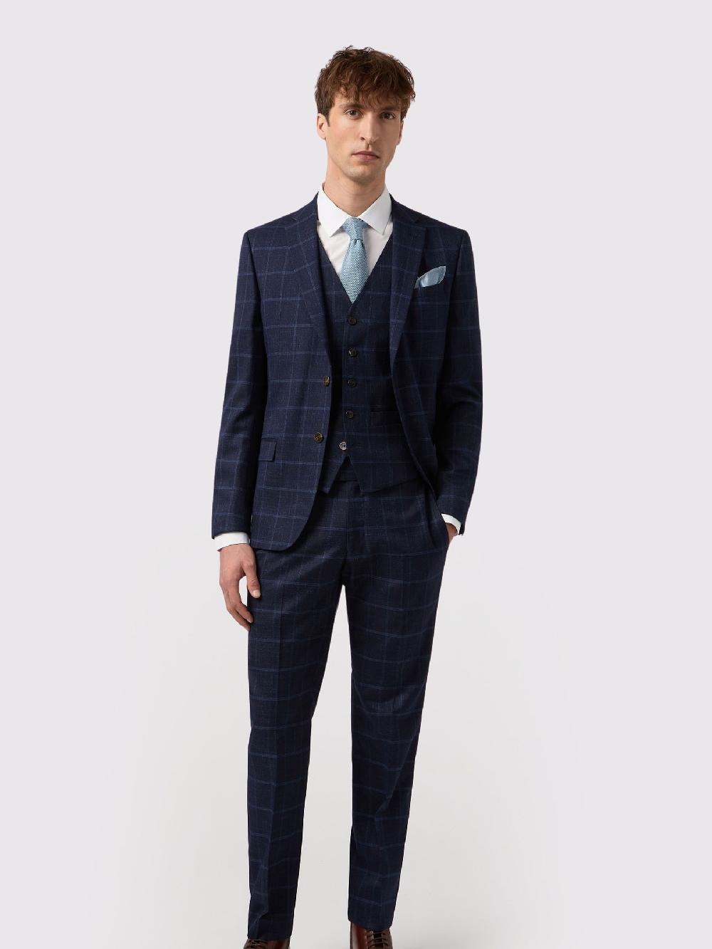 seraphine Antique Rogue Blue Check Jacket