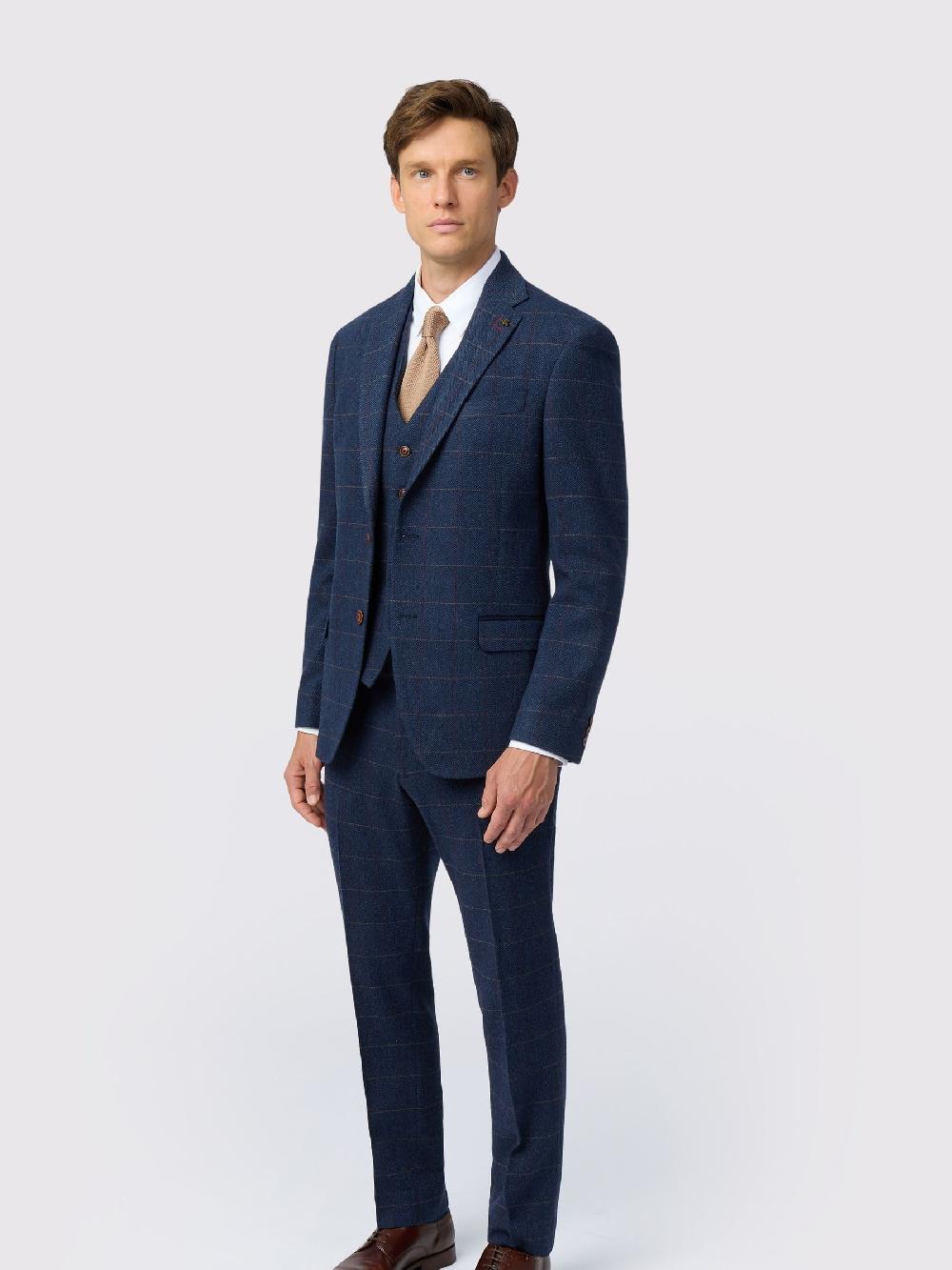 seraphine Antique Rogue Blue Ezra Check Jacket