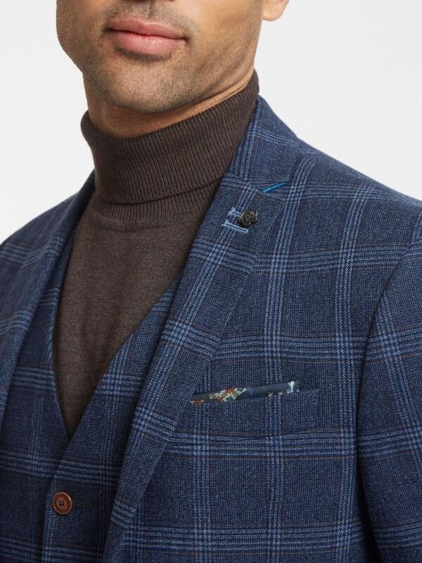 Seraphine Antique Rogue Blue Hart Tweed Jacket