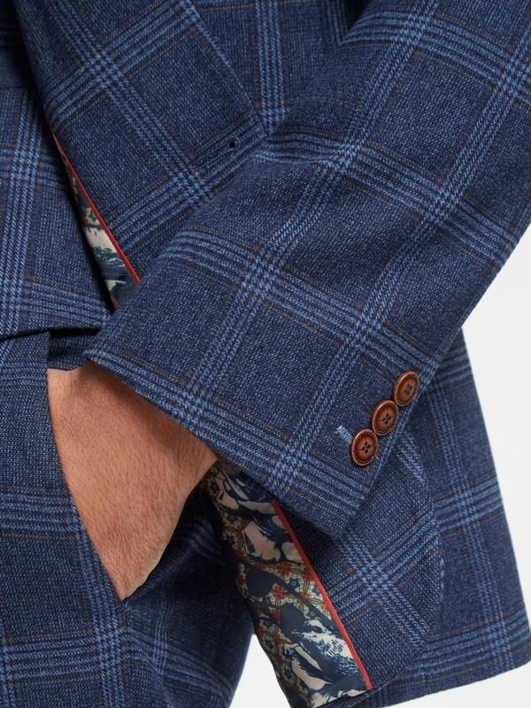 Seraphine Antique Rogue Blue Hart Tweed Jacket