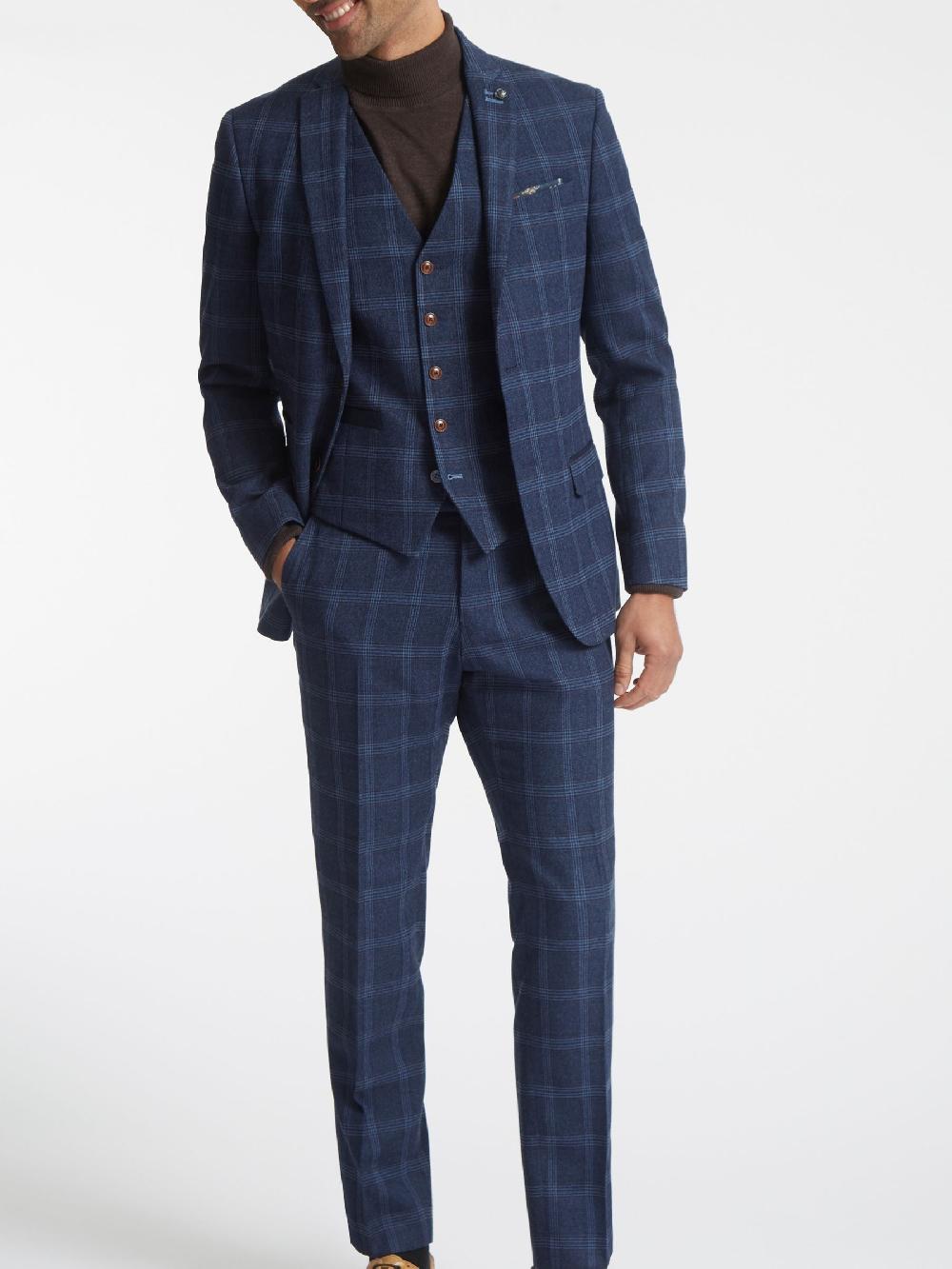 seraphine Antique Rogue Blue Hart Tweed Jacket