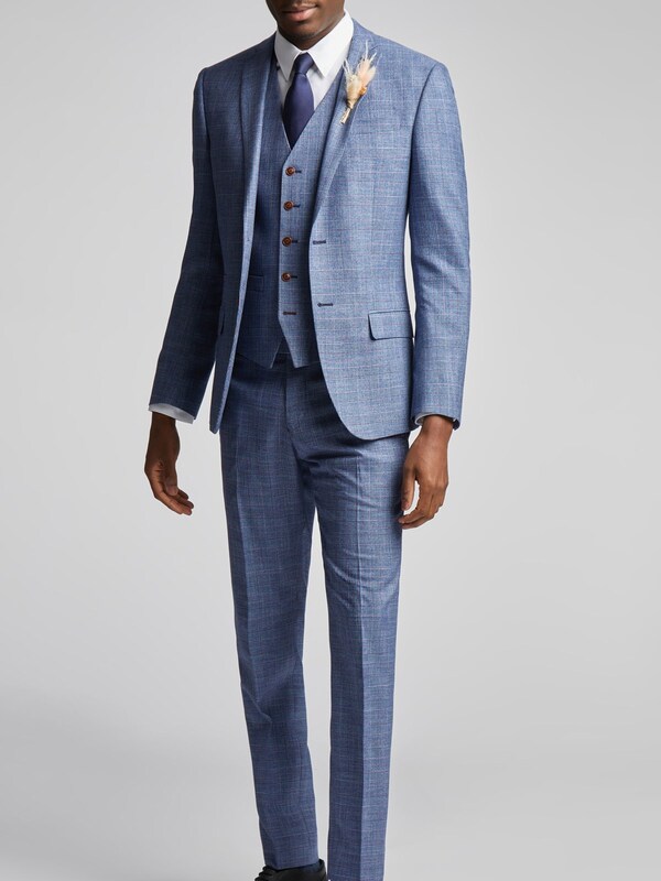 Seraphine Antique Rogue Blue Hemlock Check Jacket