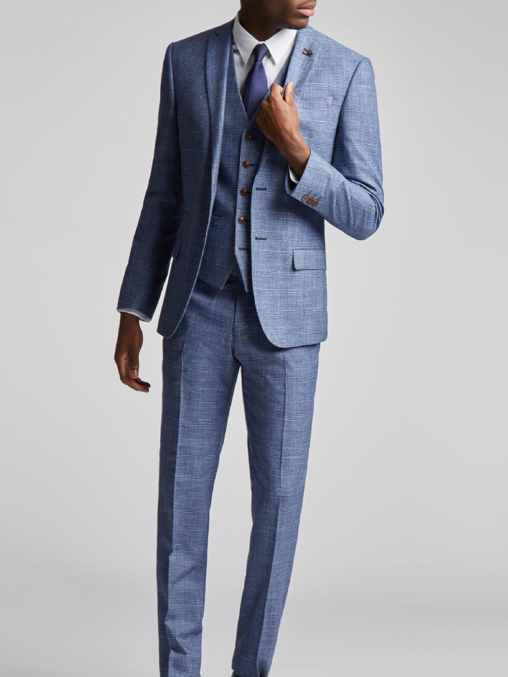 seraphine Antique Rogue Blue Hemlock Check Jacket