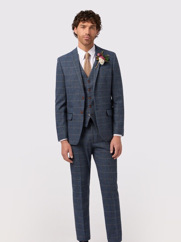 Seraphine Antique Rogue Blue Lenox Check Jacket