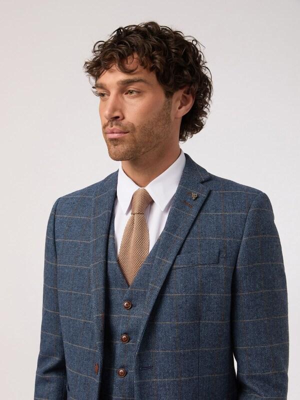 Seraphine Antique Rogue Blue Lenox Check Jacket