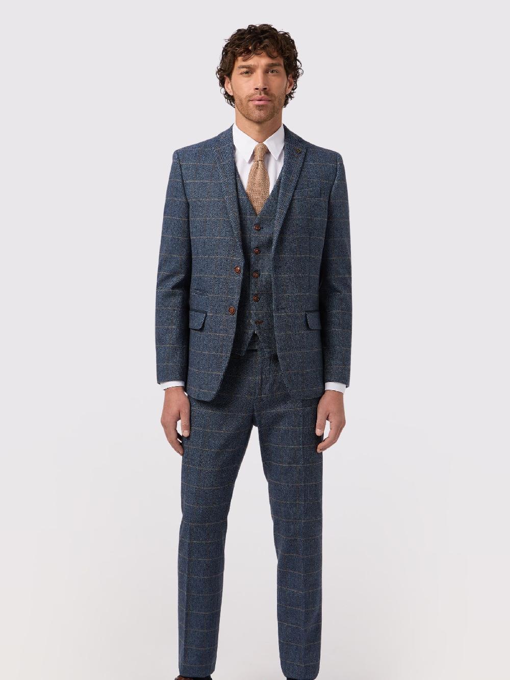 seraphine Antique Rogue Blue Lenox Check Jacket