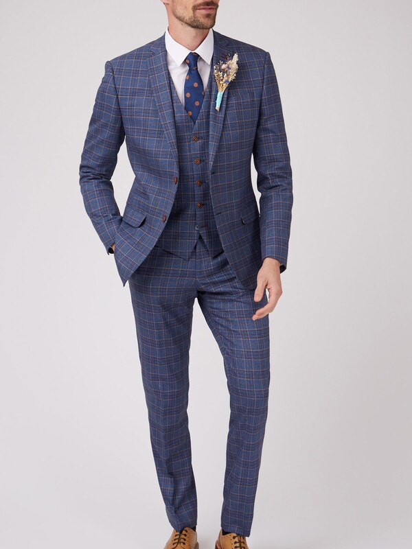 Seraphine Antique Rogue Blue Overcheck Jacket