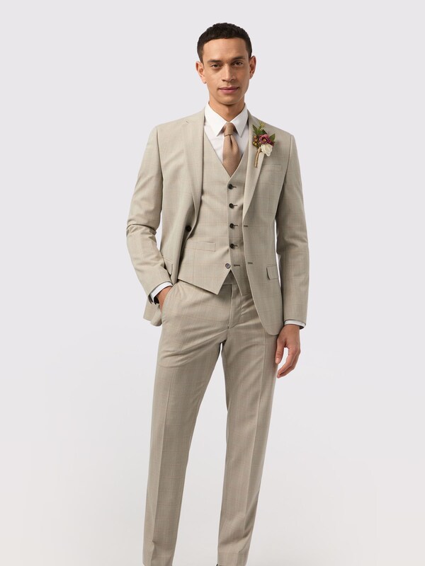 Seraphine Antique Rogue Cream Putty Check Jacket