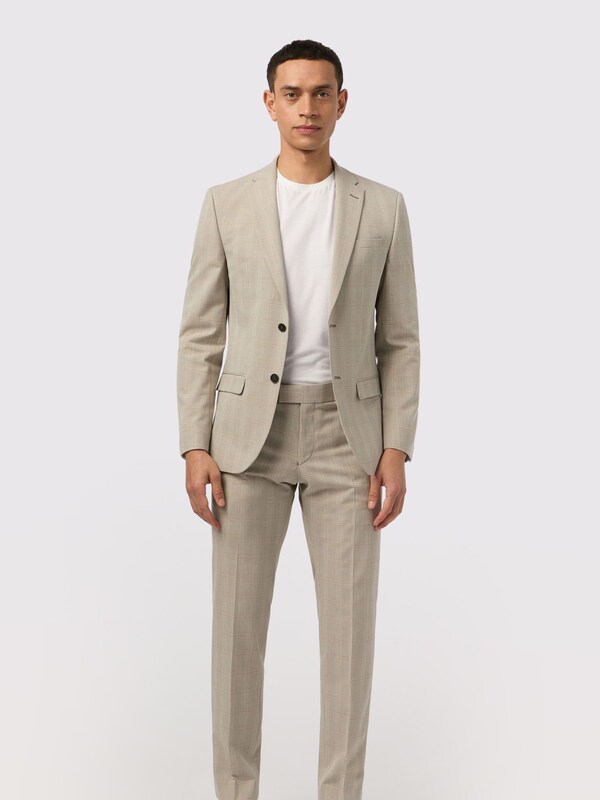 Seraphine Antique Rogue Cream Putty Check Jacket