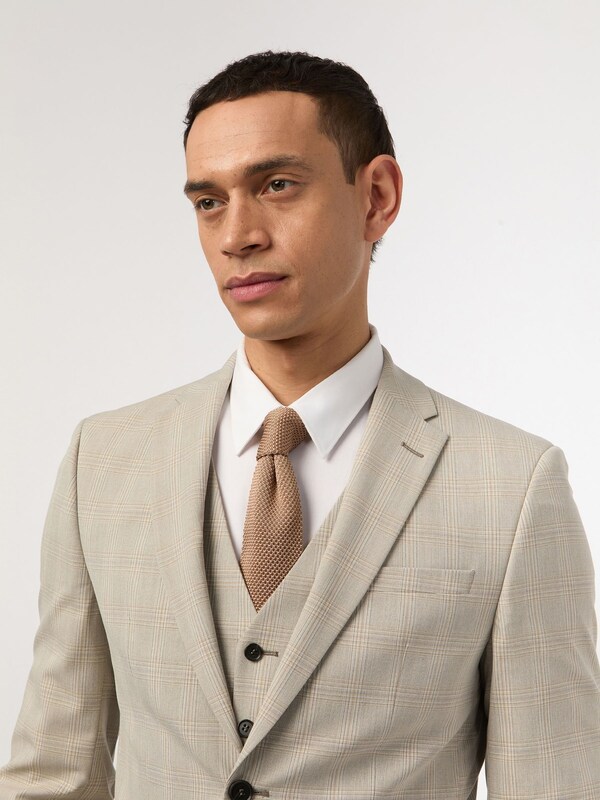 Seraphine Antique Rogue Cream Putty Check Jacket