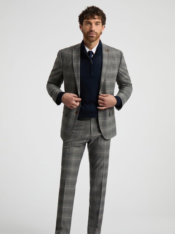 Seraphine Antique Rogue Grey Bailey Check Jacket