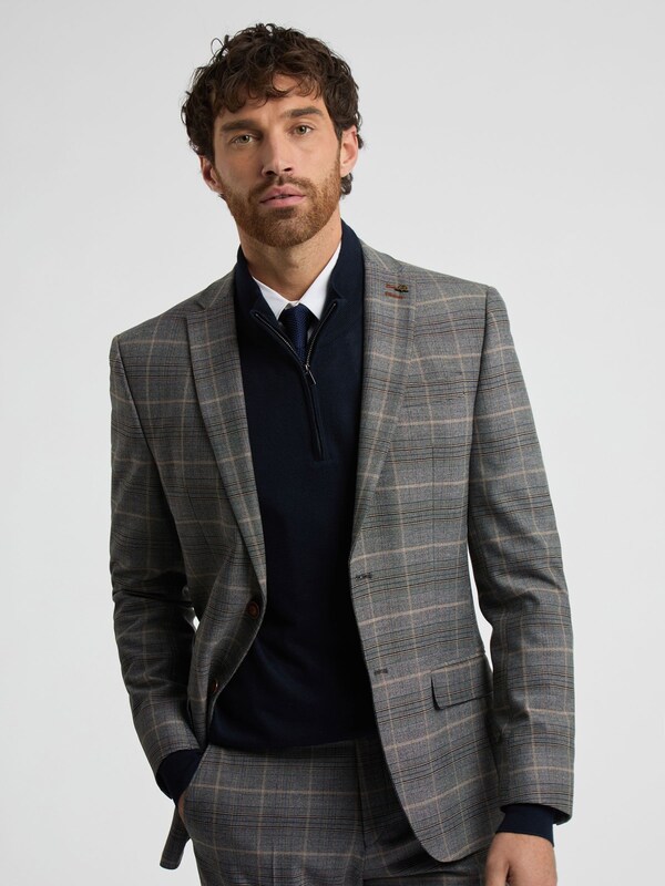 Seraphine Antique Rogue Grey Bailey Check Jacket