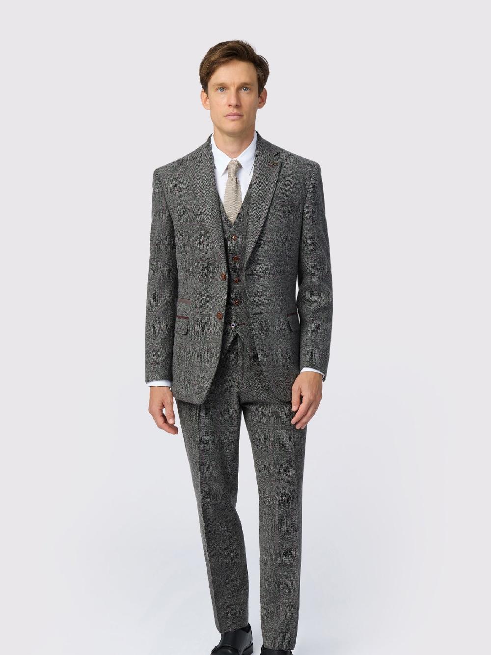 seraphine Antique Rogue Grey Jace Tweed Jacket