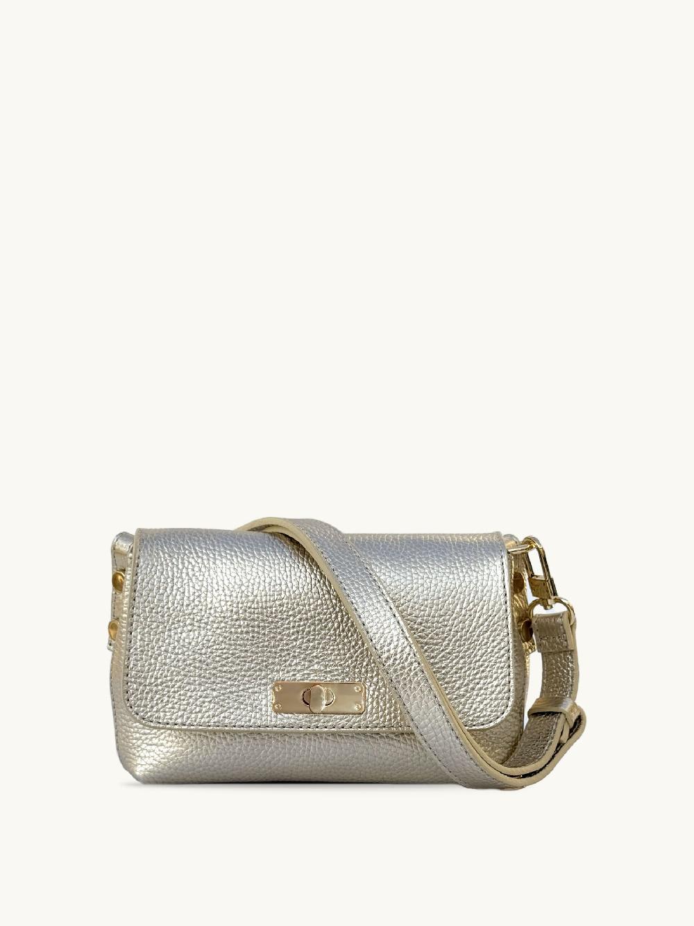 seraphine Apatchy Gold The Maisie Leather Bag