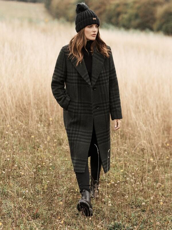 Seraphine Barbour® Black Saltburn Pom Beanie Hat