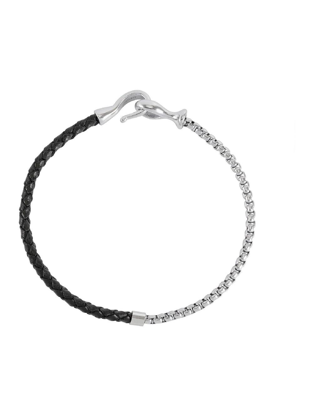 seraphine Bartlett Silver Tone Chain Hook Bracelet