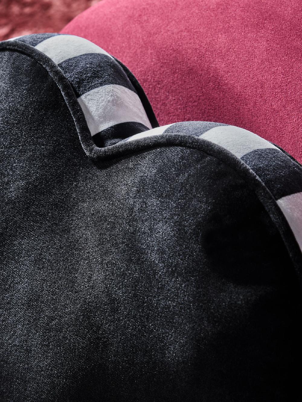 seraphine Black 3D Bold Chic Heart Cushion