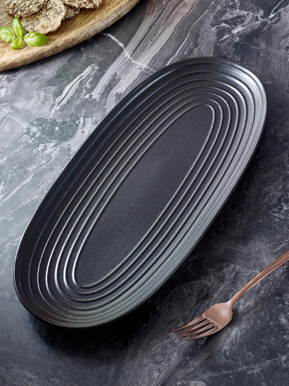 seraphine Black Bronx Serve Platter