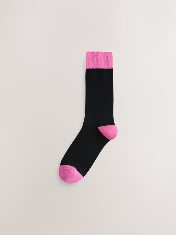 Seraphine Black Checkered 7 Pack Cotton Rich Socks