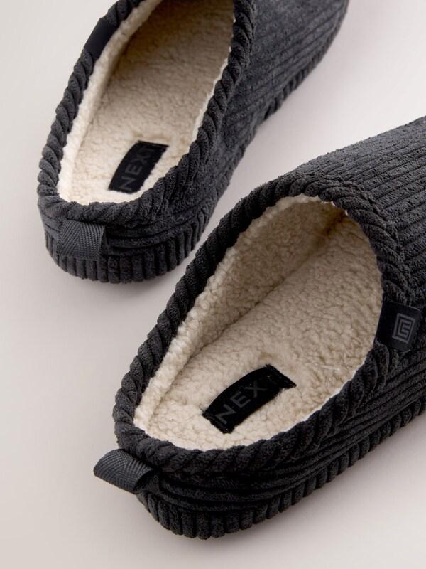 Seraphine Black Cord Mule Slippers