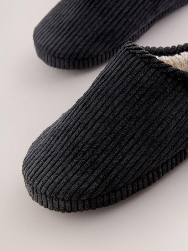 Seraphine Black Cord Mule Slippers