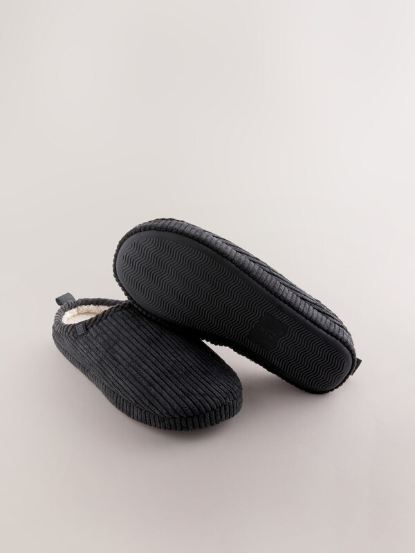 Seraphine Black Cord Mule Slippers