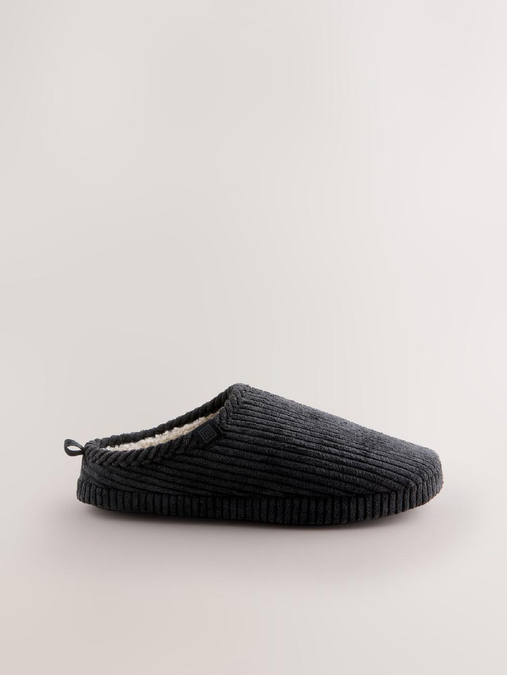 seraphine Black Cord Mule Slippers
