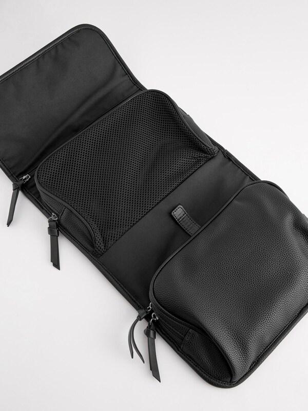 Seraphine Black Hanging Washbag