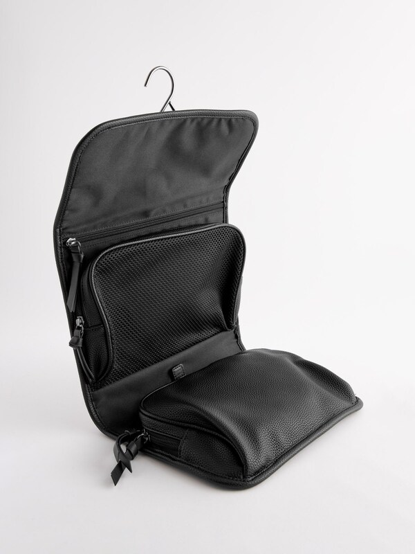 Seraphine Black Hanging Washbag