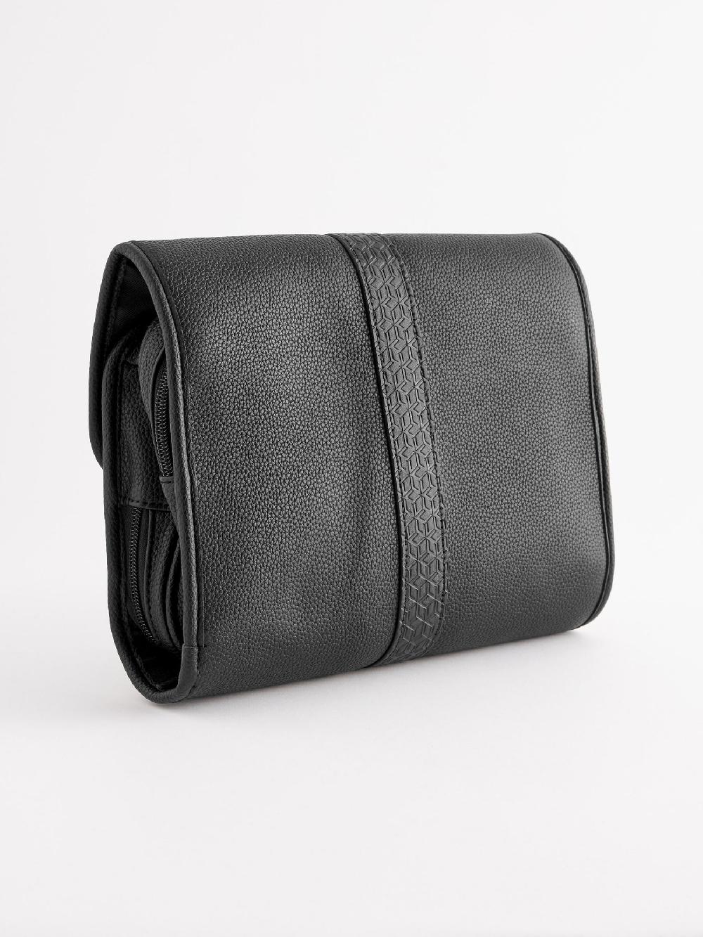 seraphine Black Hanging Washbag