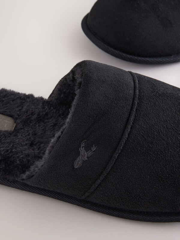 Seraphine Black Mule Slippers