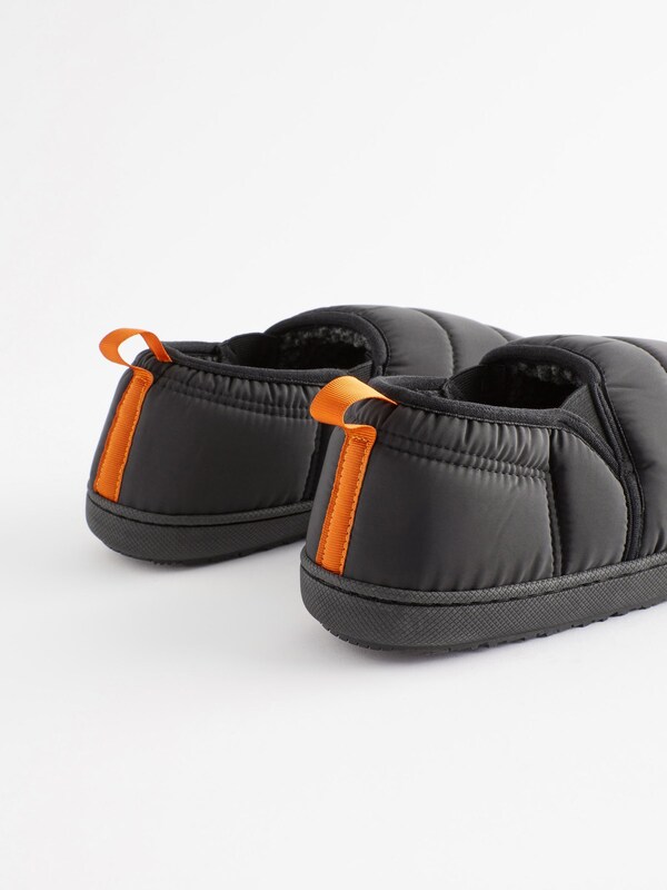 Seraphine Black Quilted Slippers