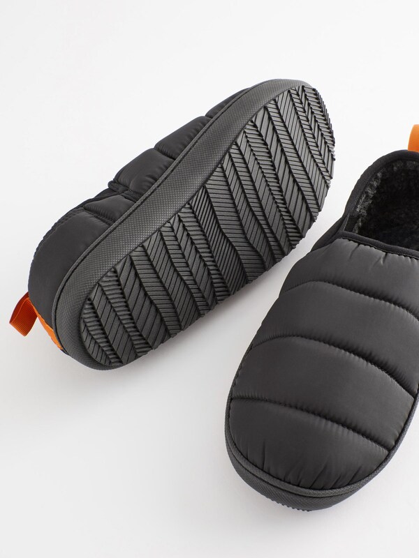 Seraphine Black Quilted Slippers