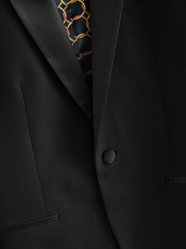 Seraphine Black Shawl Slim Fit Tuxedo Suit Jacket