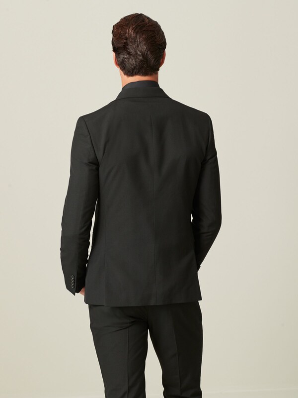 Seraphine Black Skinny Fit Tuxedo Suit Jacket