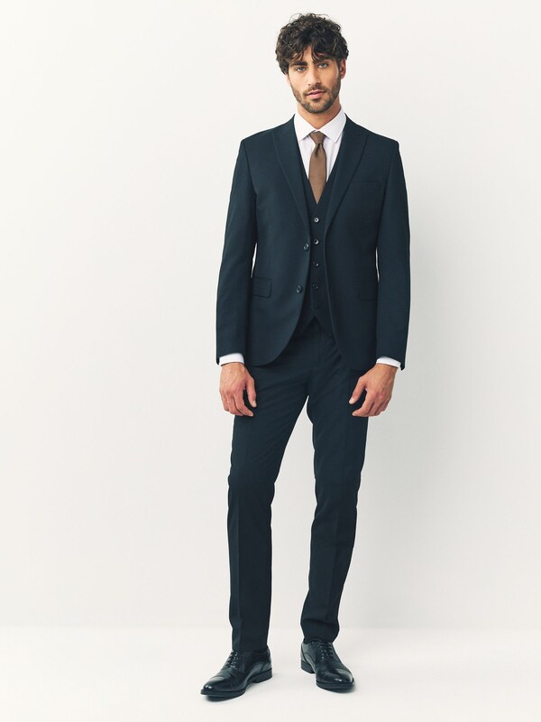 Seraphine Black Skinny Fit Two Button Suit Jacket