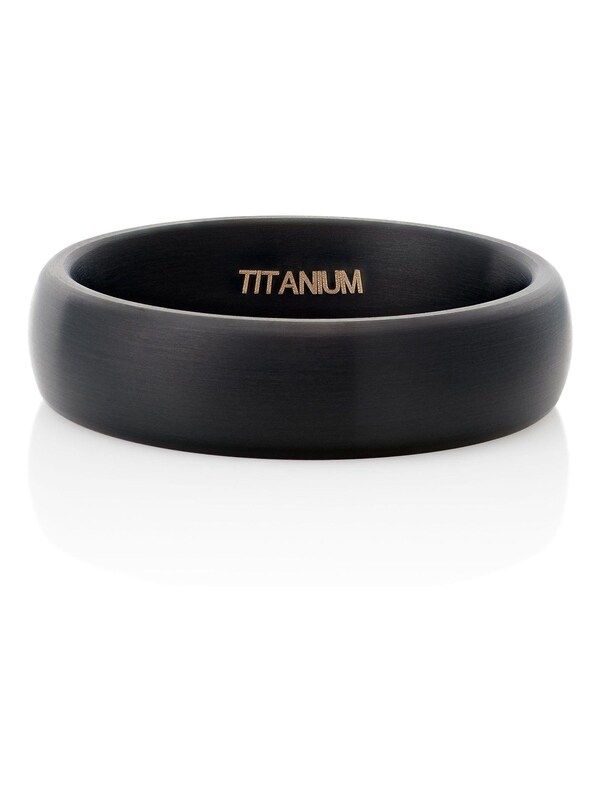 Seraphine Black Titanium Matte Ring