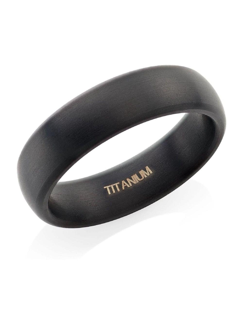 seraphine Black Titanium Matte Ring