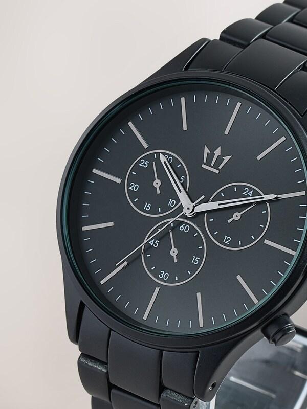 Seraphine Black Tone Pattern Bracelet Watch