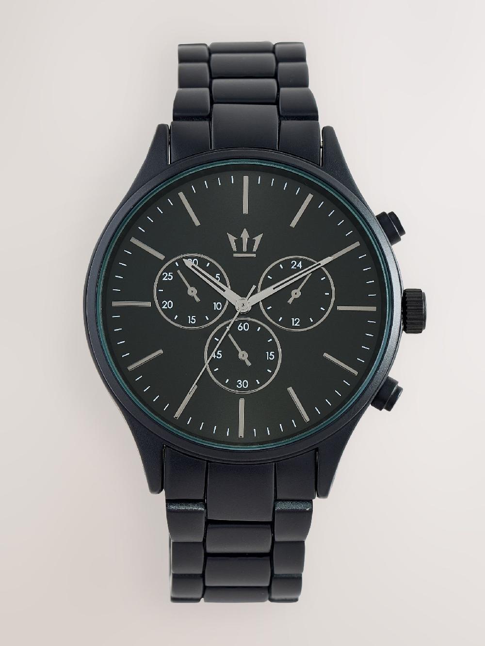 seraphine Black Tone Pattern Bracelet Watch