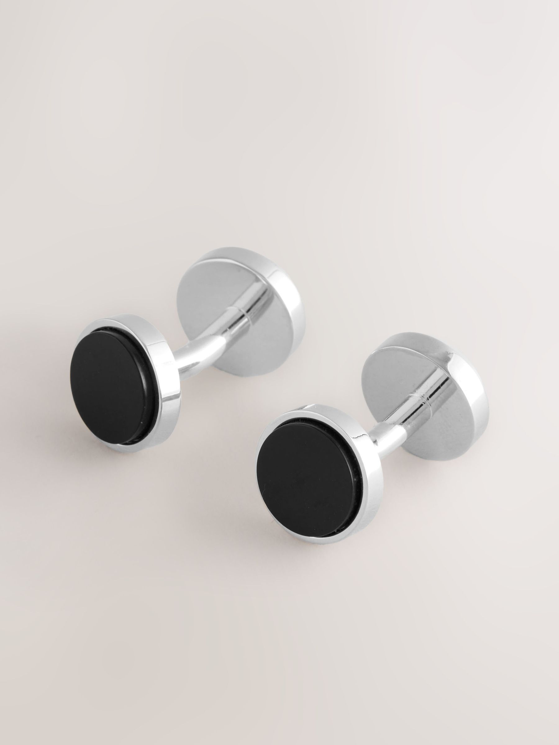 seraphine Black/White Reversible Cufflinks