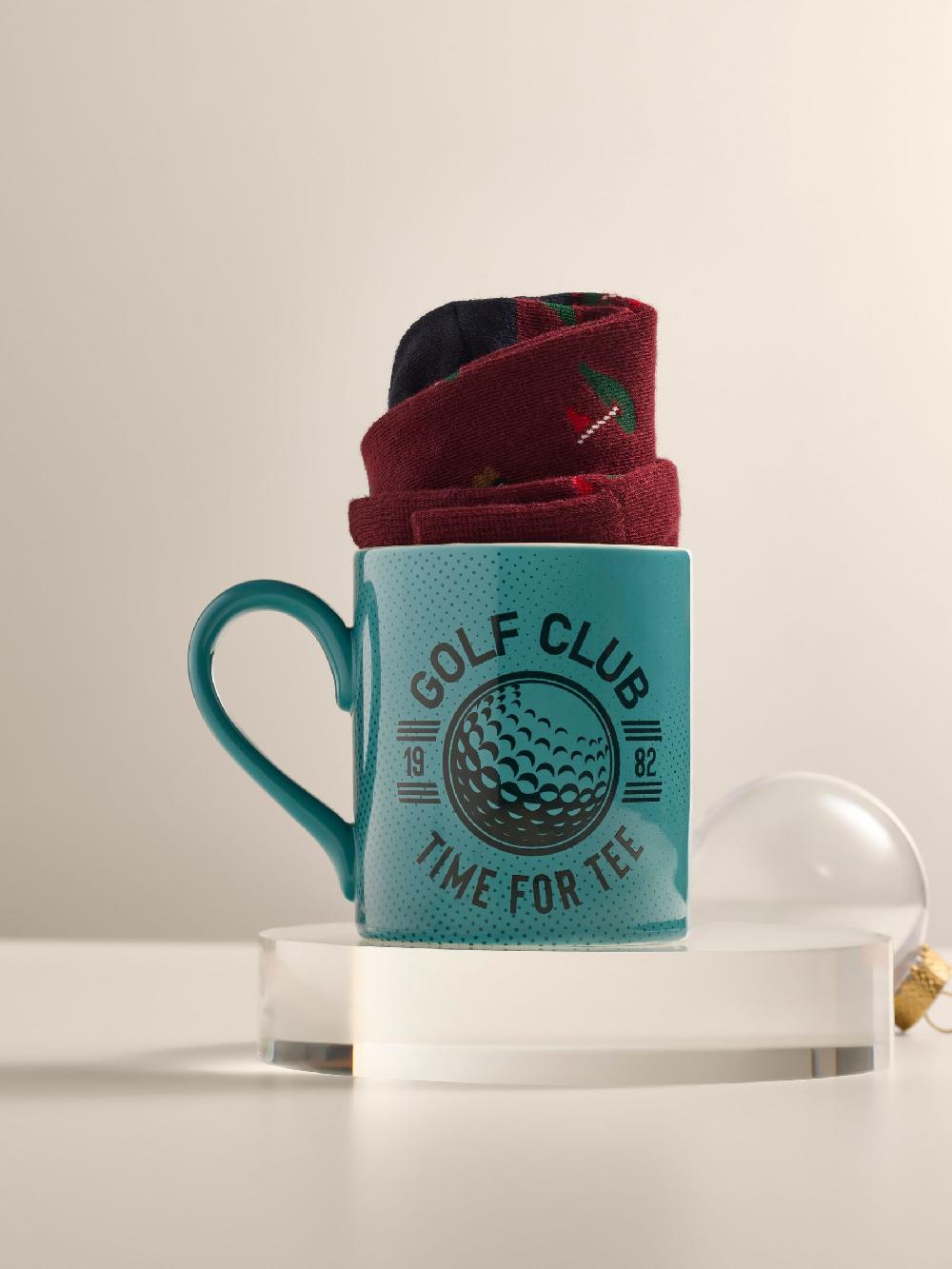 seraphine Blue Golf Mug And Socks Set