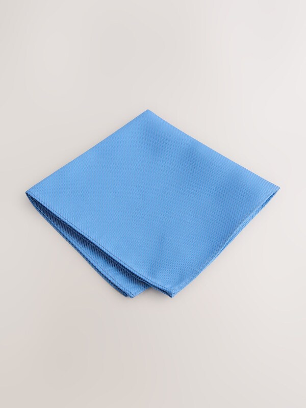 Seraphine Blue Textured Pocket Square