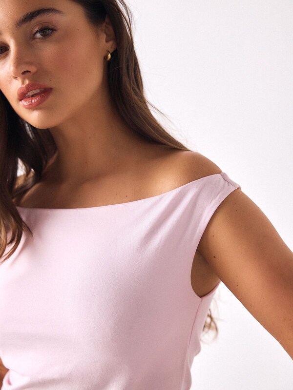 Seraphine Blush Pink Square Neck Vest