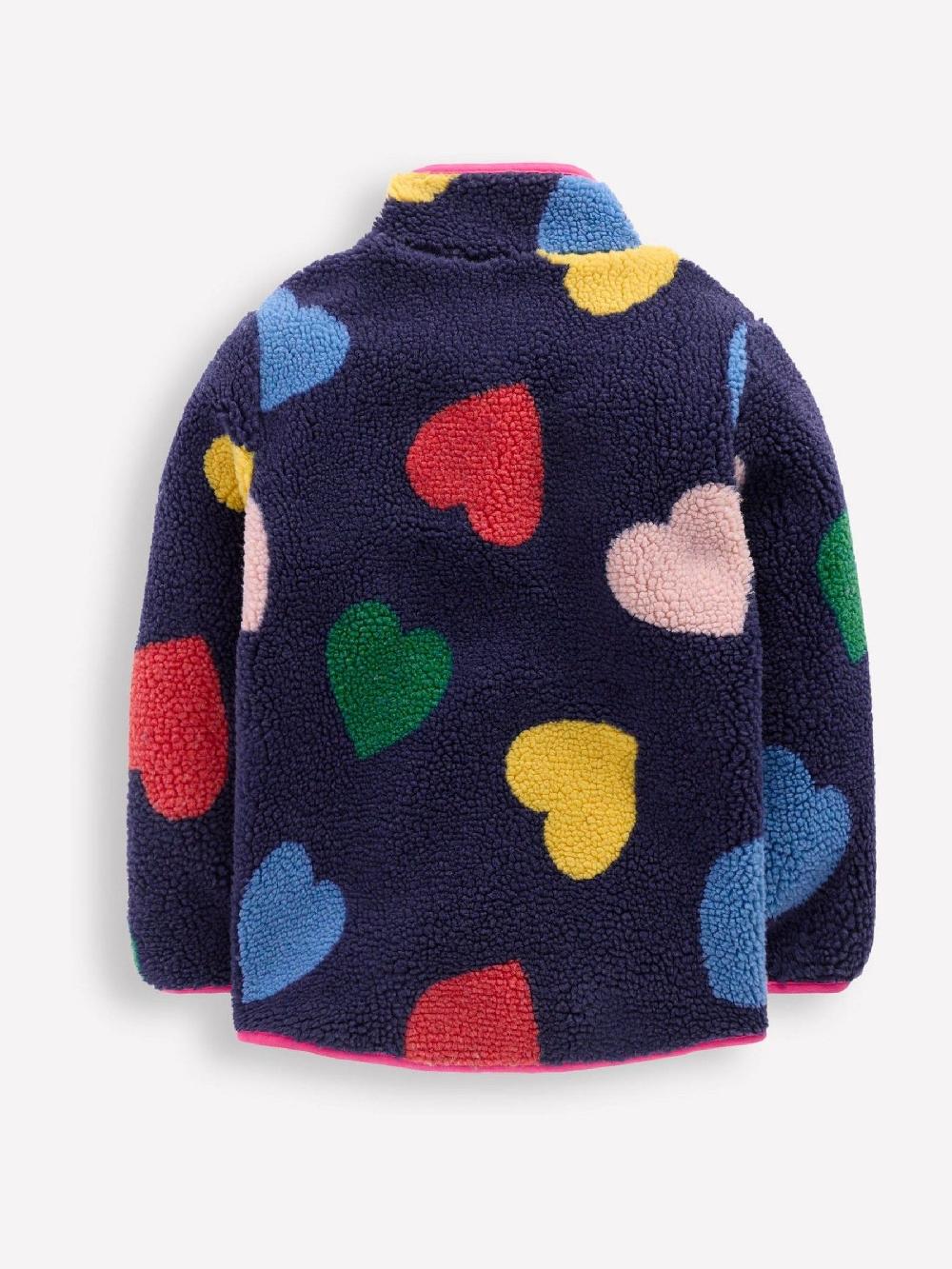 seraphine Boden Blue Eden Borg Zip Through Jacket