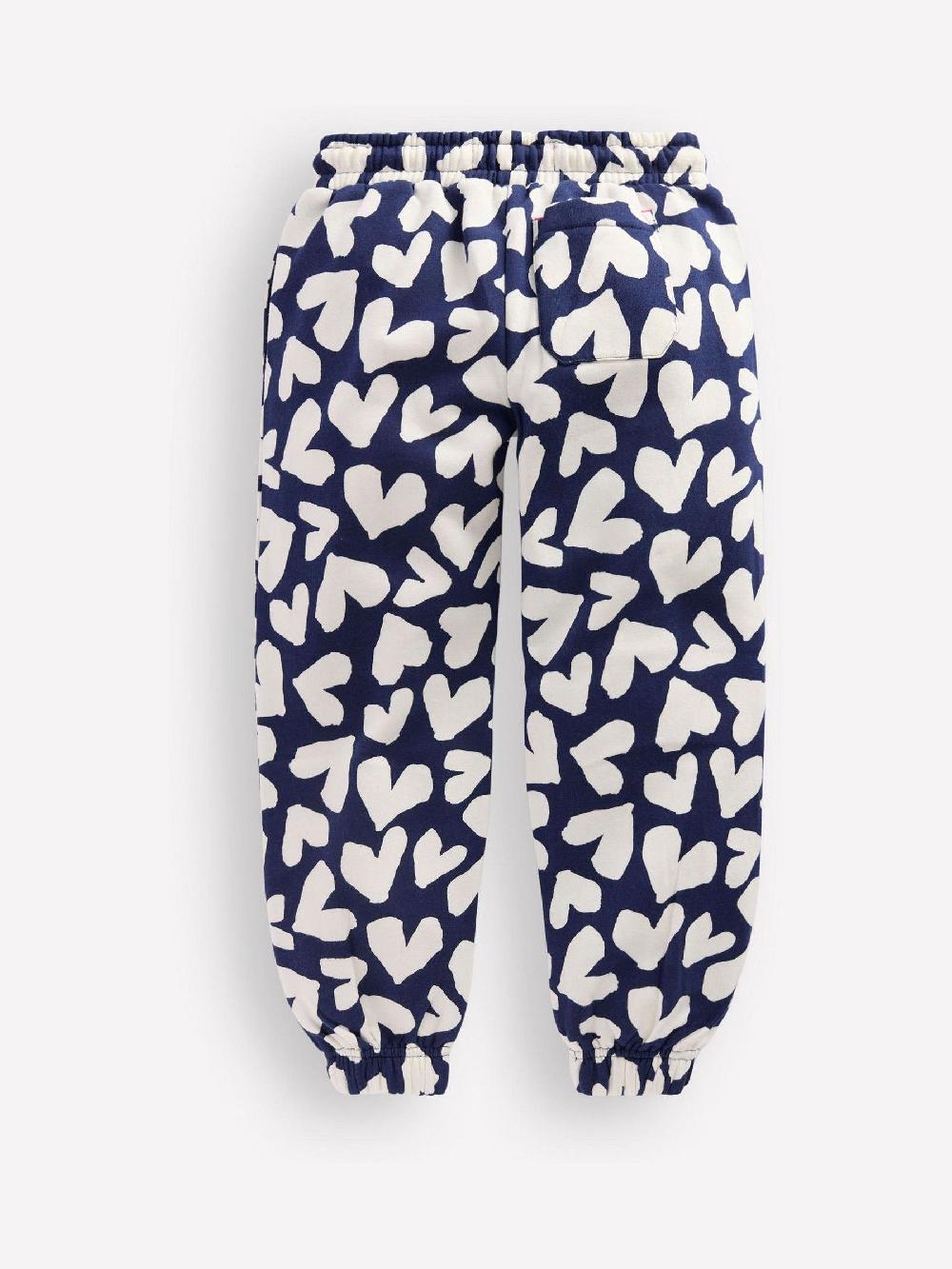 seraphine Boden Blue Heart Printed Cosy Joggers