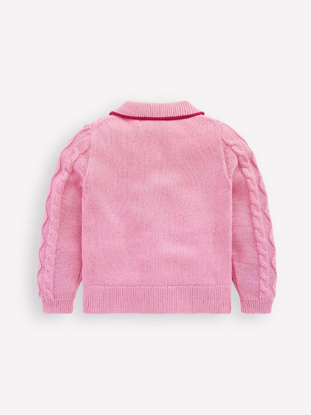 seraphine Boden Pink Cable Knitted Jacket