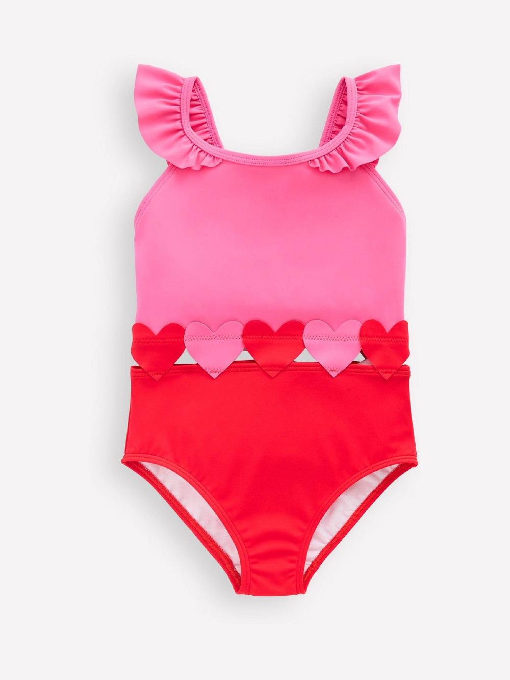 seraphine Boden Red Hallie Frill Strap Swimsuit