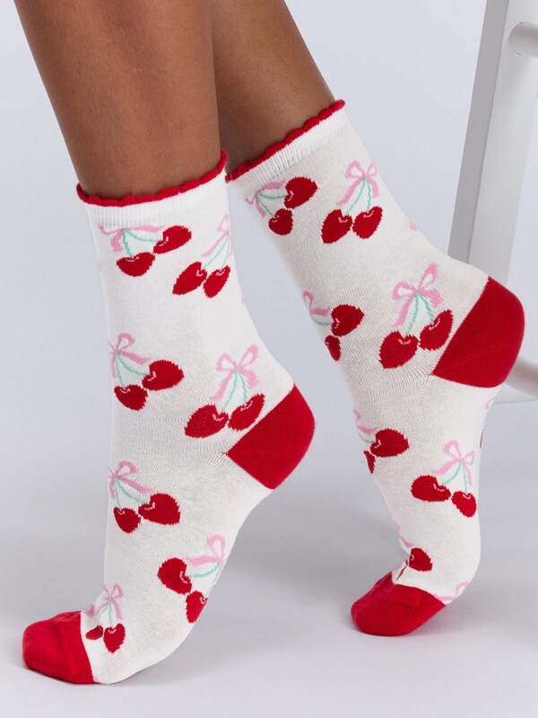 Seraphine Boux Avenue Red Valentines Socks 4 Pack