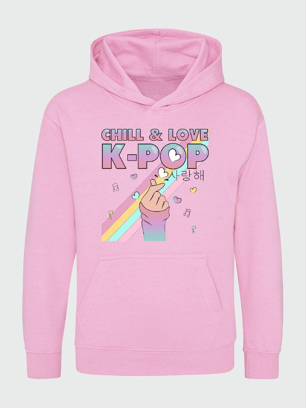 seraphine Brands In Pink K-Pop Chill & Love Hoodie